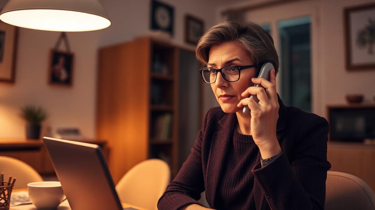 Icona di allarme e un telefono che rappresenta le truffe telefoniche