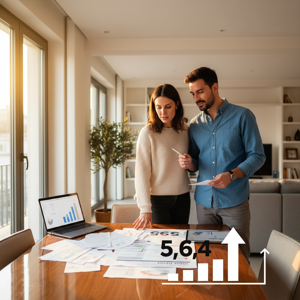 Mano che indica un contatore elettrico per monitorare i consumi