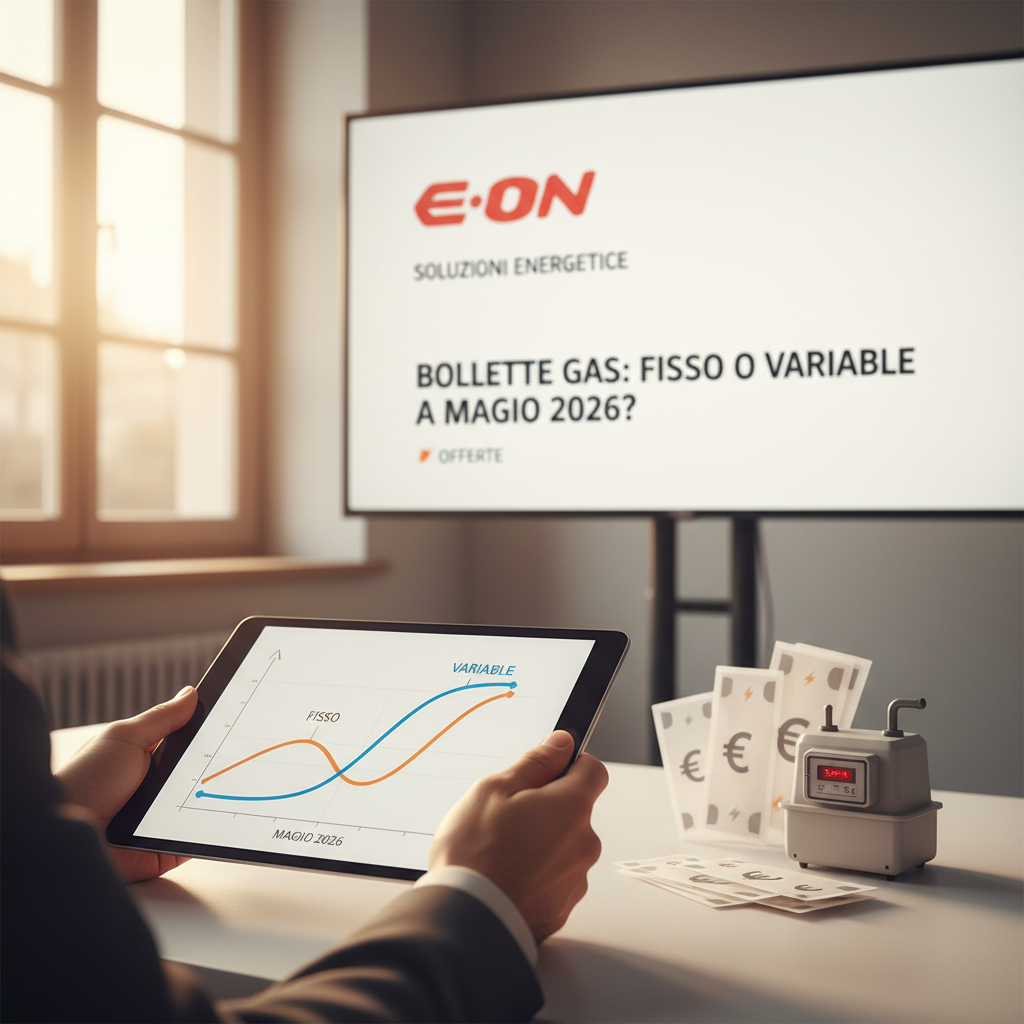 Persona analizza documenti su bollette gas