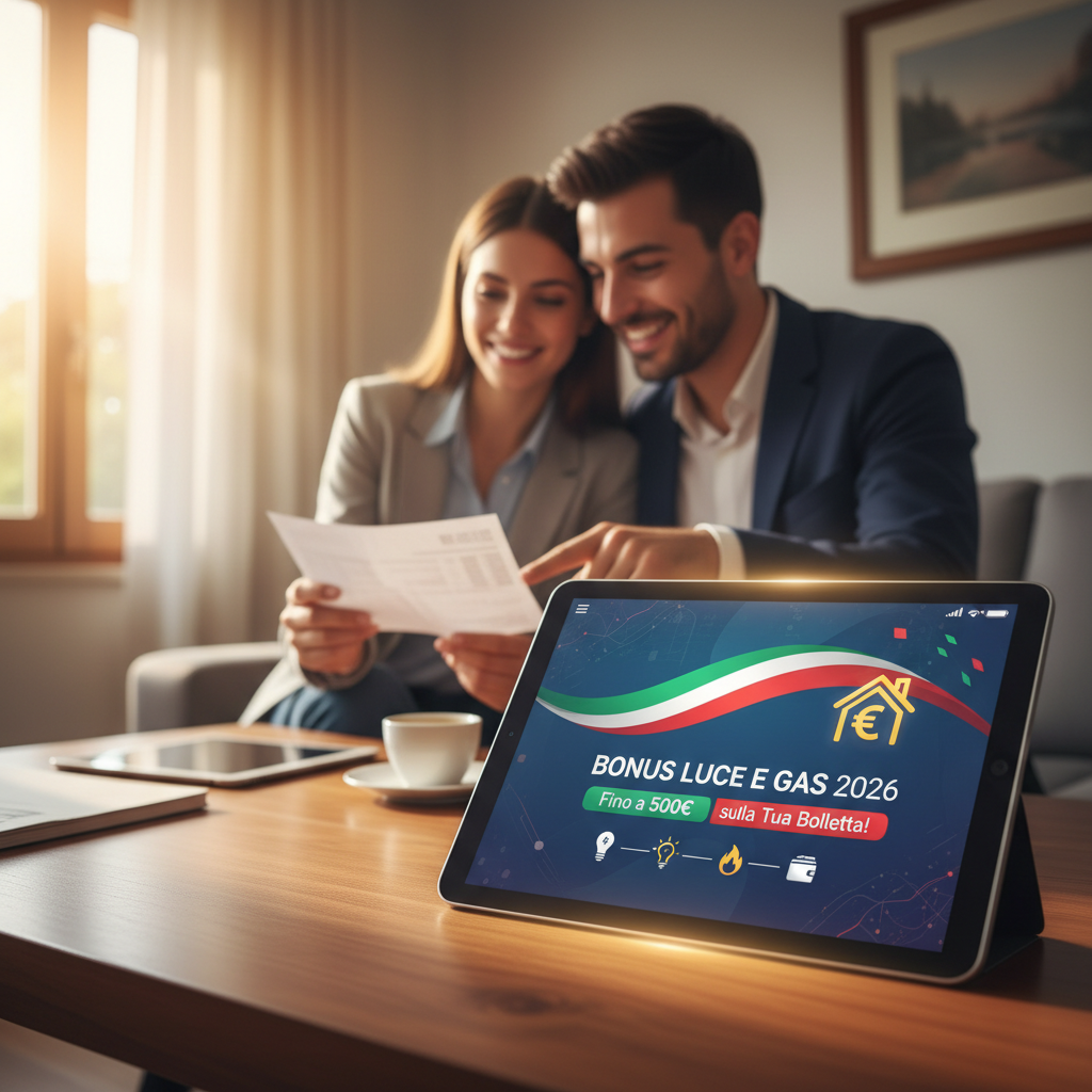 Famiglia che gioisce per il risparmio in bolletta