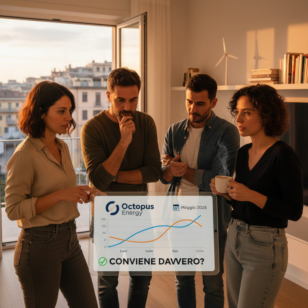 Confronto tra due fornitori energetici, icona luce e gas