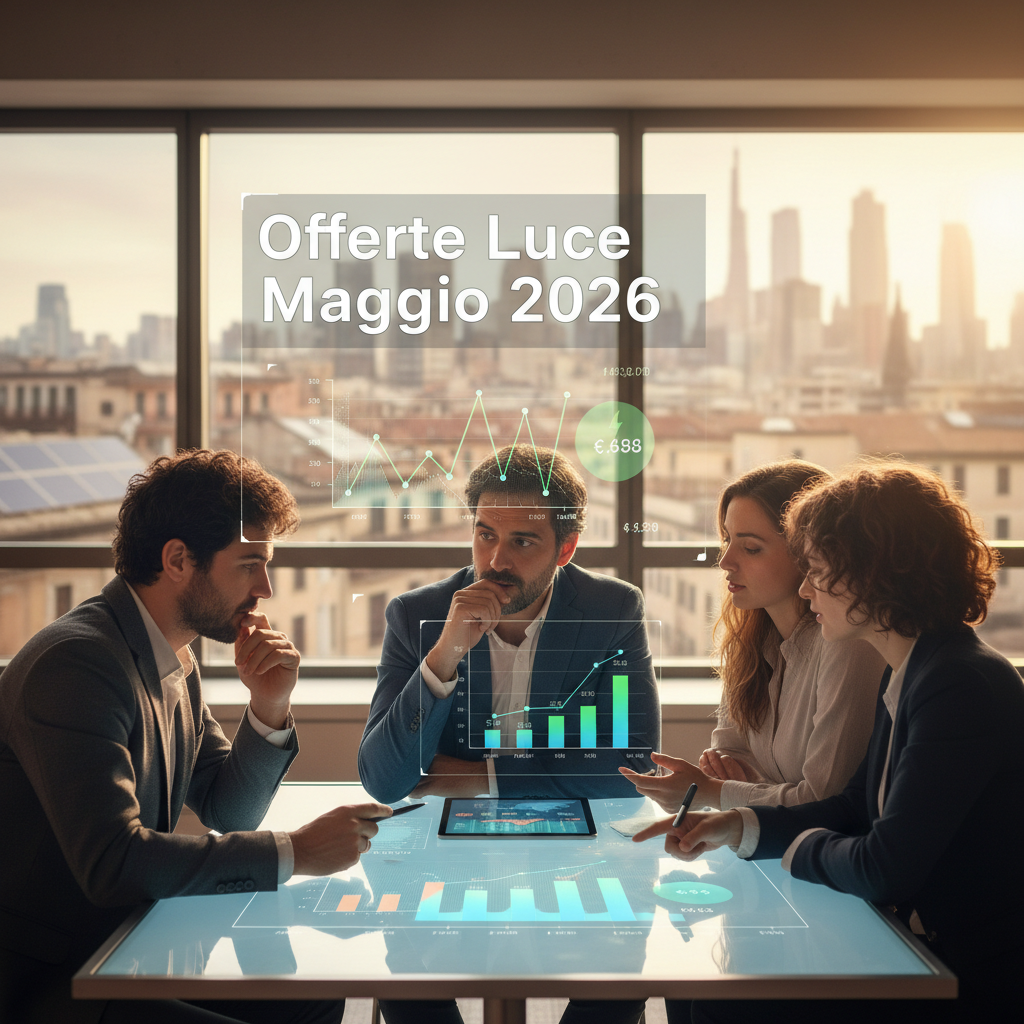 Grafico confronto prezzi energia elettrica
